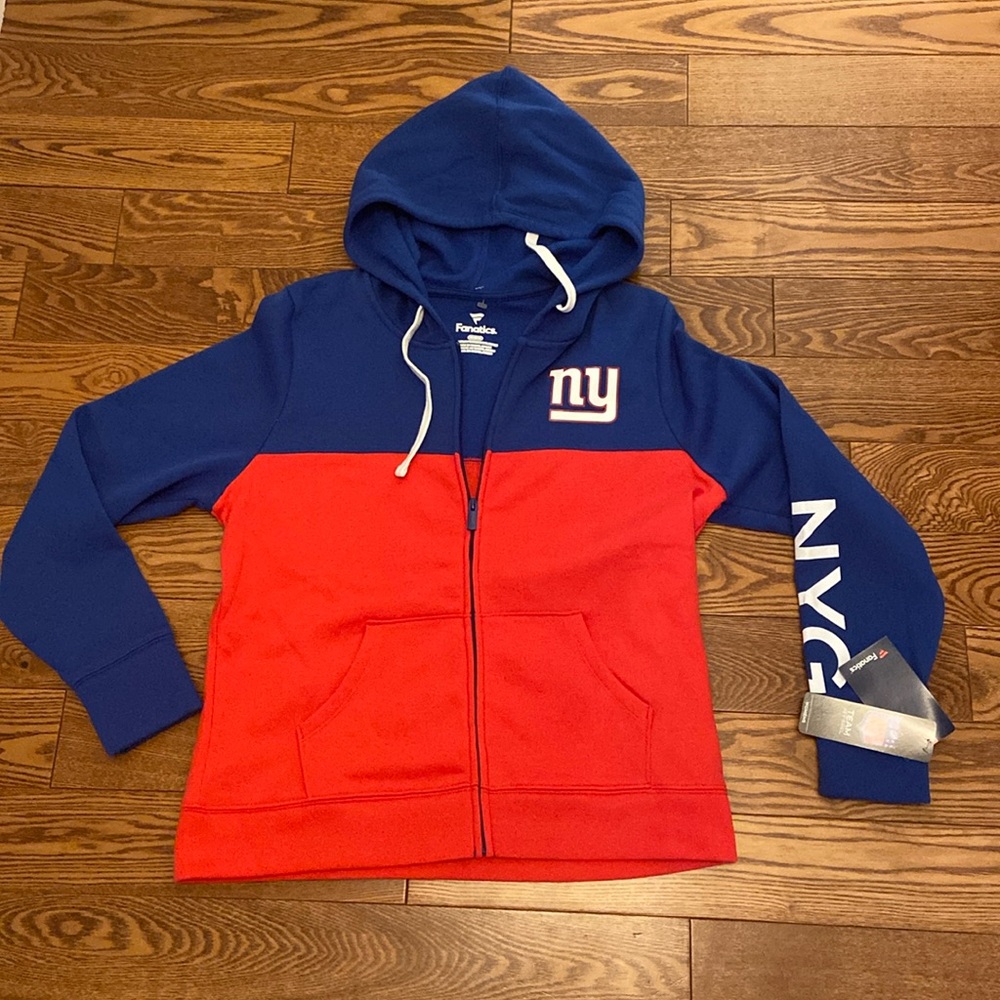 New Your NY Giants full zip Hoodie NWT